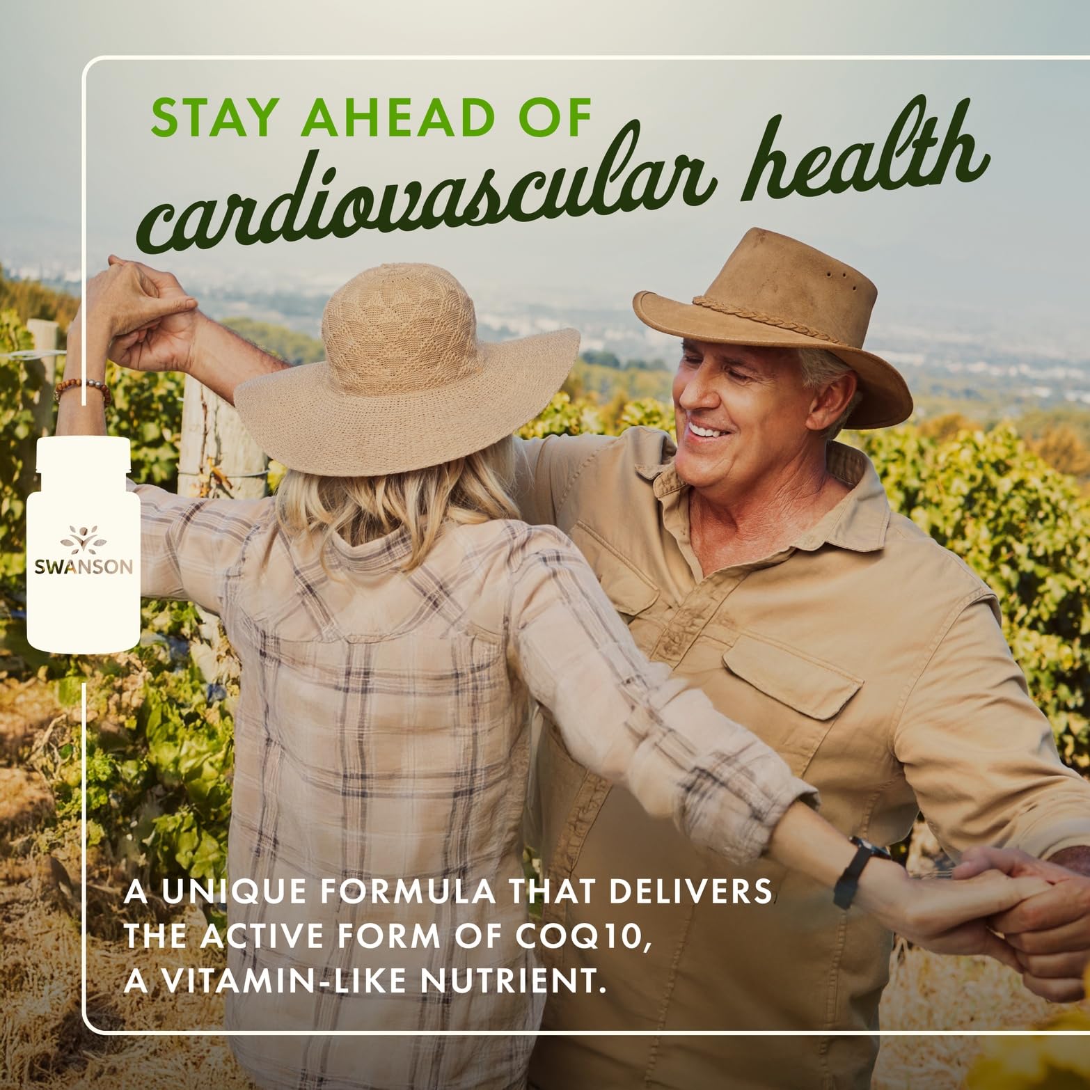 Swanson Ubiquinol label front highlighting product details.