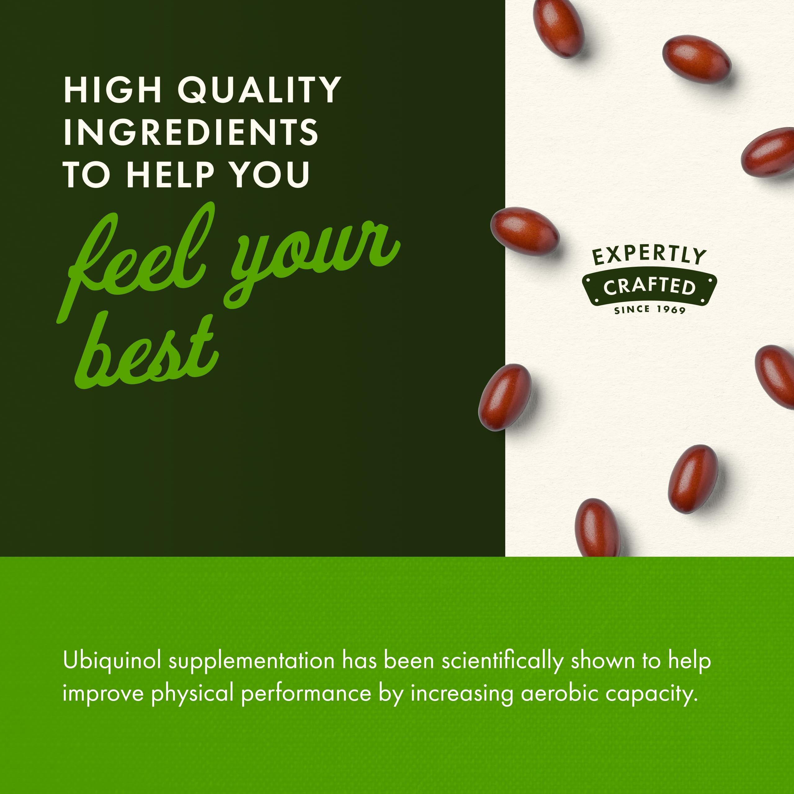 Swanson ubiquinol packaging showing 120 softgels for daily use.