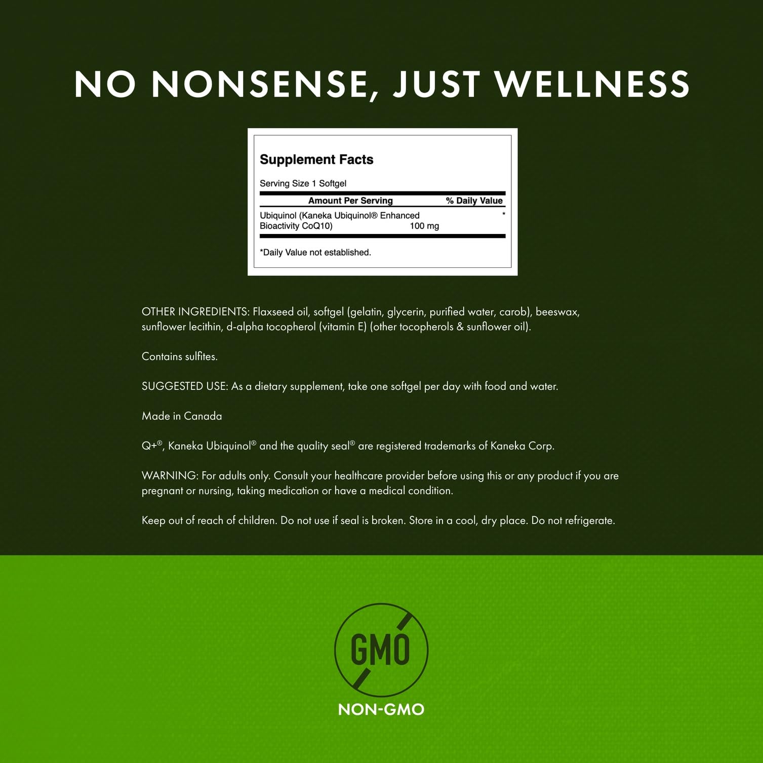 Swanson Ubiquinol softgels closeup showing quality and form.