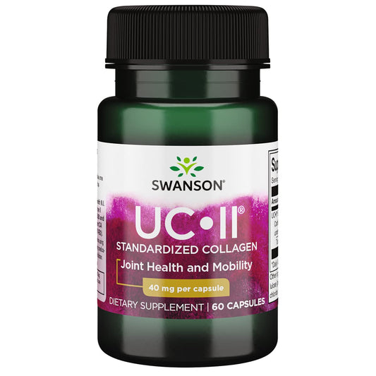 Swanson UC-II Standardized Collagen bottle front; daily mobility support