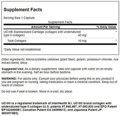 Swanson UC-II capsules closeup; small, easy-to-swallow capsules for daily use