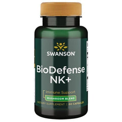 Capsules from Swanson ULT BIODEFENSE NK+ arranged to show product form for daily use.