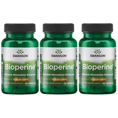Swanson Ultra Bioperine 10 mg capsule bottle close-up, highlighting potential nutrient absorption support