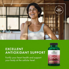 Swanson Ultra CoQ10 bottle with 90-capsule count for daily cardio support