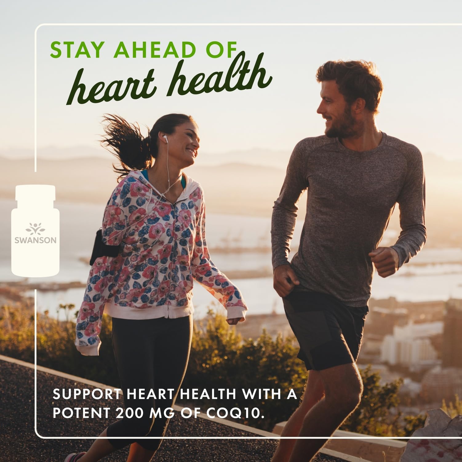 Swanson Ultra CoQ10 bottle showing label for cardiovascular support benefits