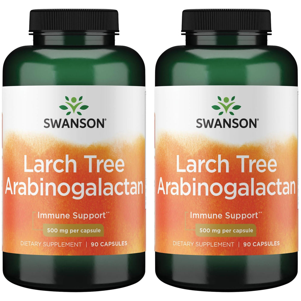Swanson Ultra Larch Arabinogalactan 500 mg capsules for daily immune support.