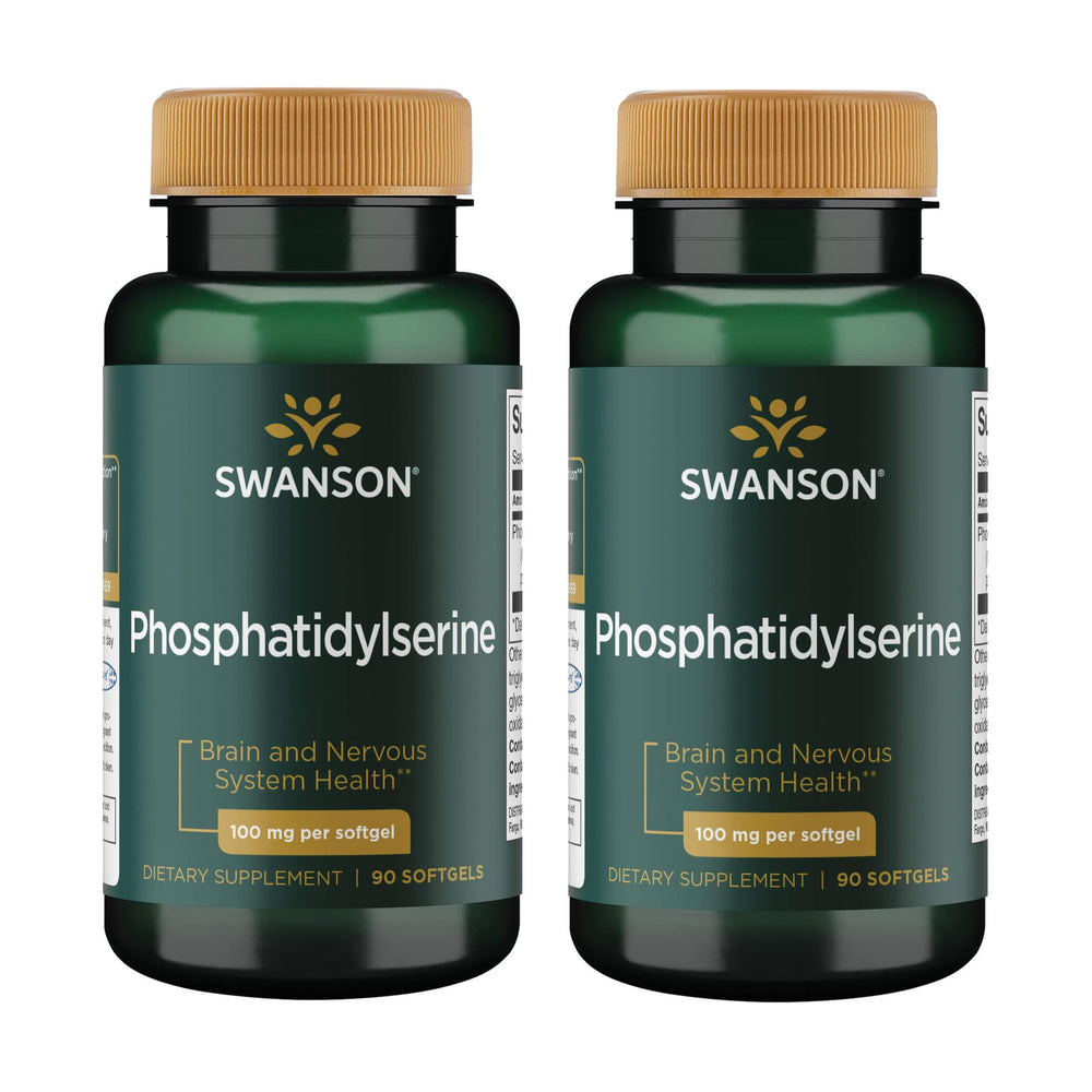 Swanson Ultra phosphatidylserine 100 mg bottle front view for cognitive support