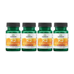 Swanson Vitamin K2 bottle with natto-derived MK-7 supports daily bone health.