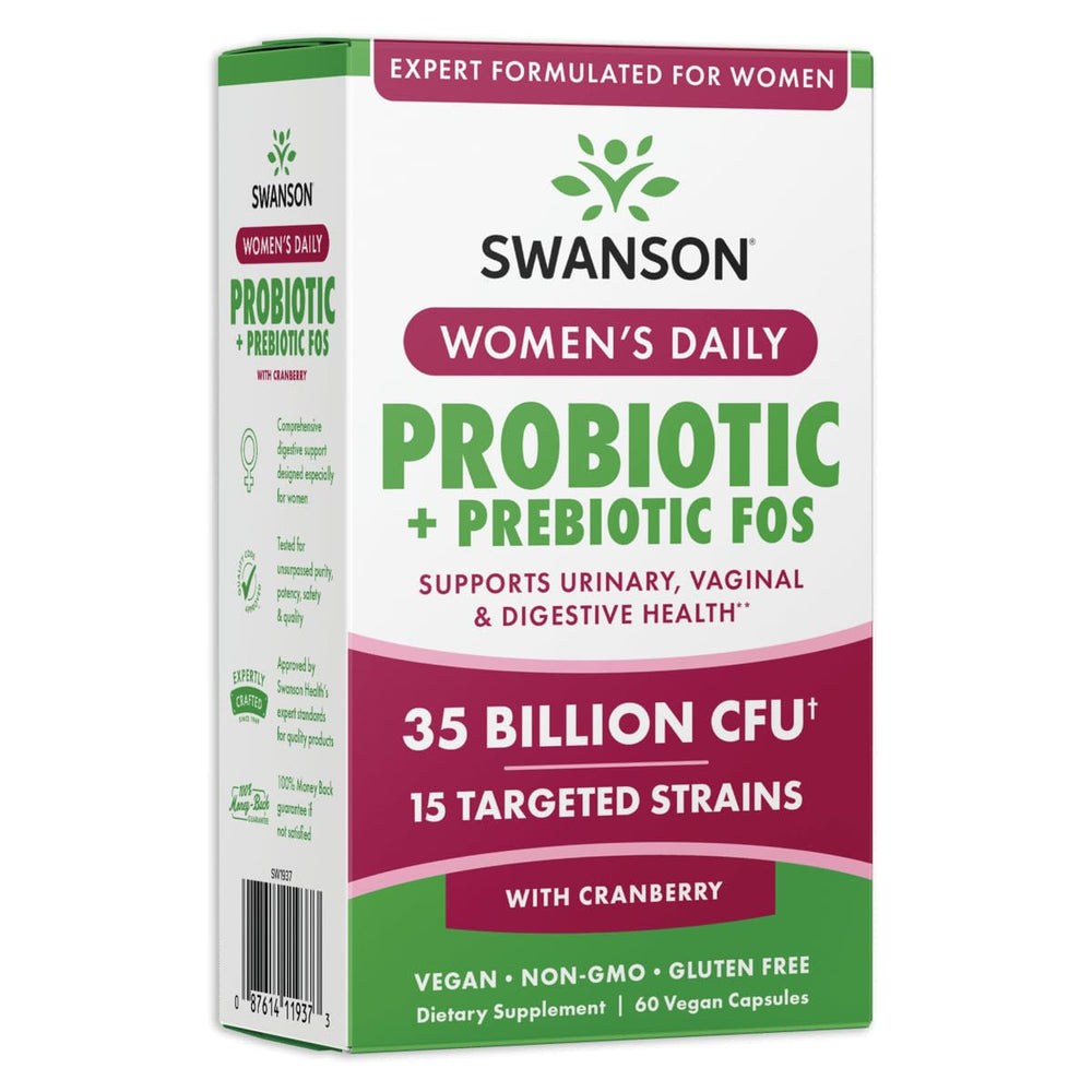 Swanson WMN Daily Prob W/PREB FOS bottle front for daily use