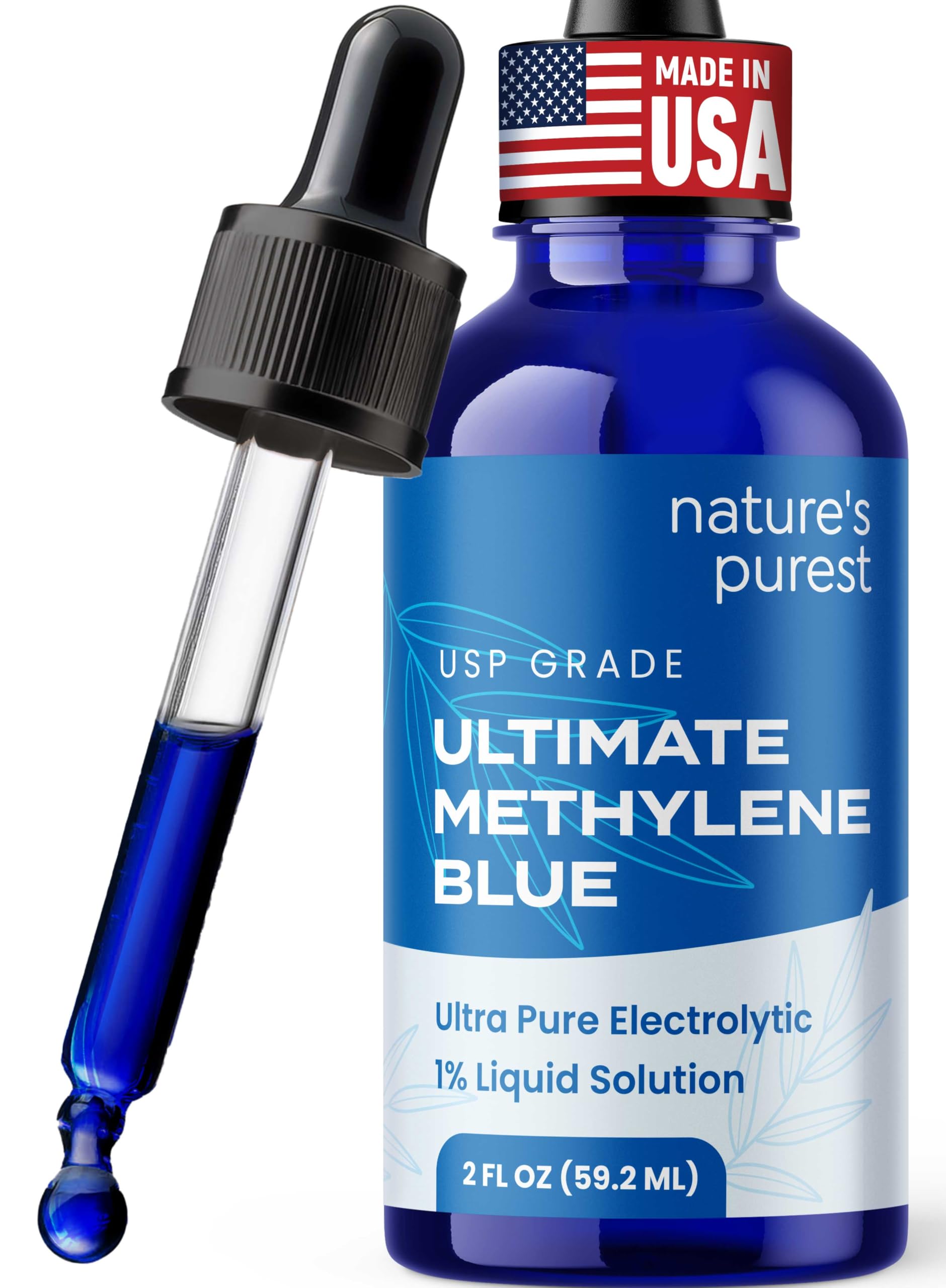 Sweat & Soul Methylene Blue 1% bottle front for precise dosing and storage.