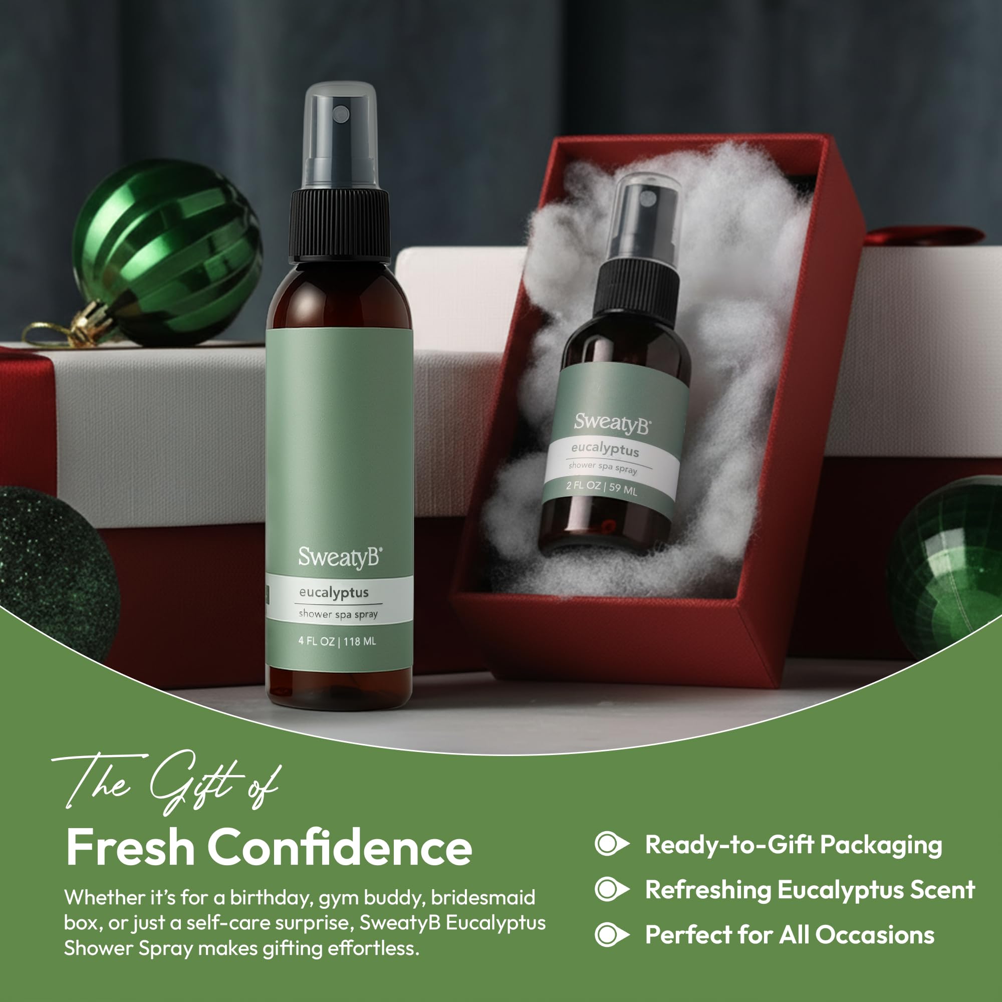 SweatyB vegan label signals pure, plant-based essential oil.