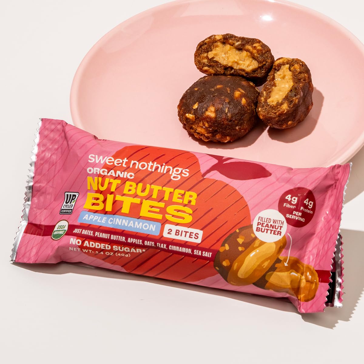 Sweet Nothings bites in a lunchbox-ready setup for a wholesome snack