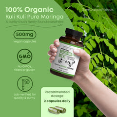 Sweetbottoms lactation moringa pour captures quick capsule intake for milk support.