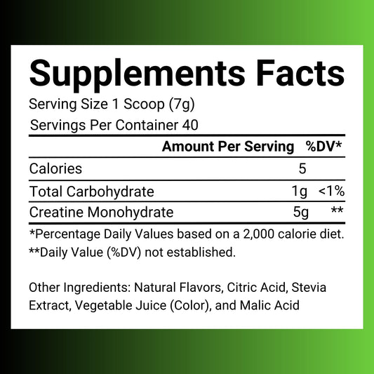 SweetCre Creatine Monohydrate fruit punch scoop beside powder for quick shakes