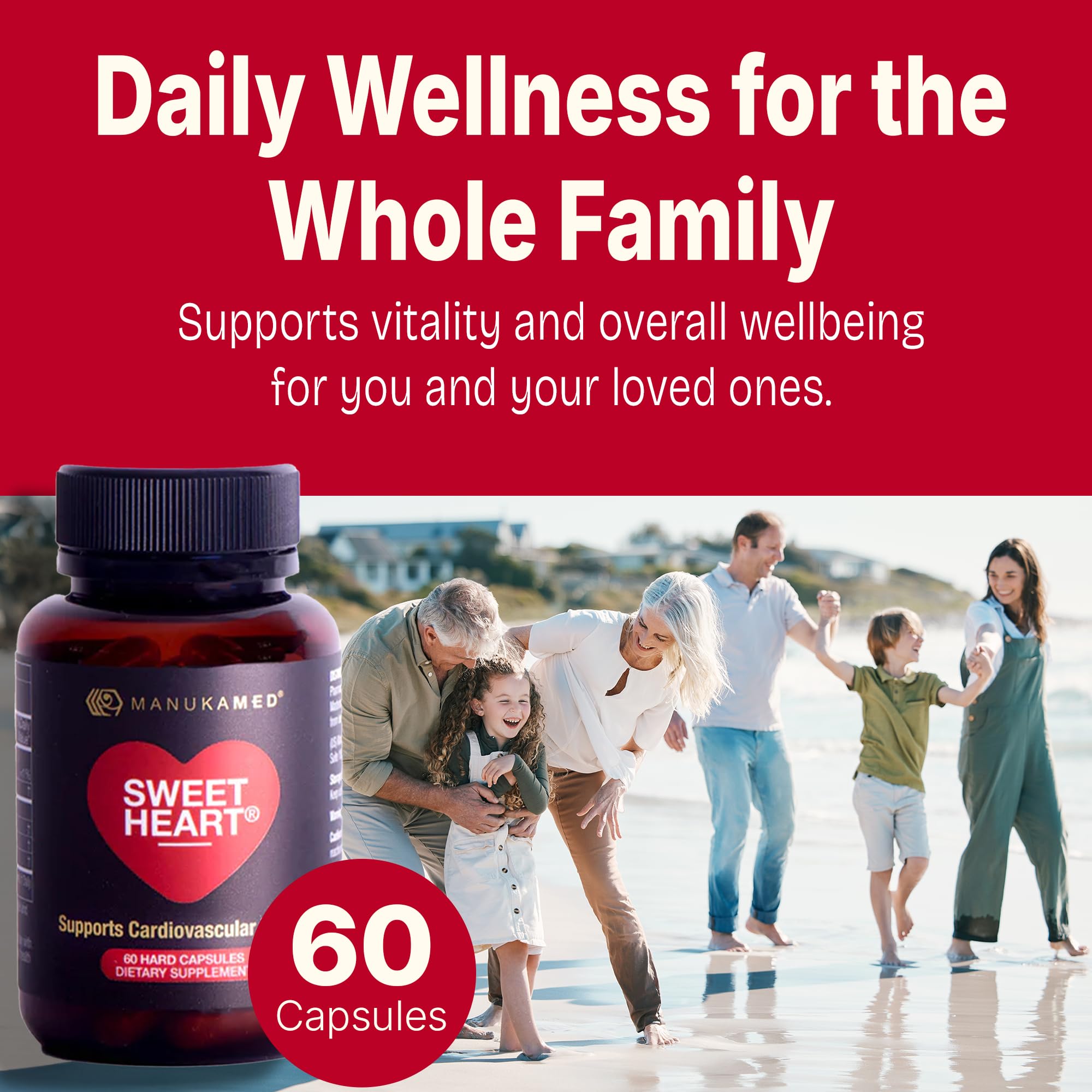 SweetHeart daily routine capsules ideal for morning and evening use.