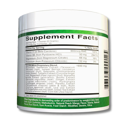 Swell No More dissolves quickly in liquids for easy daily use