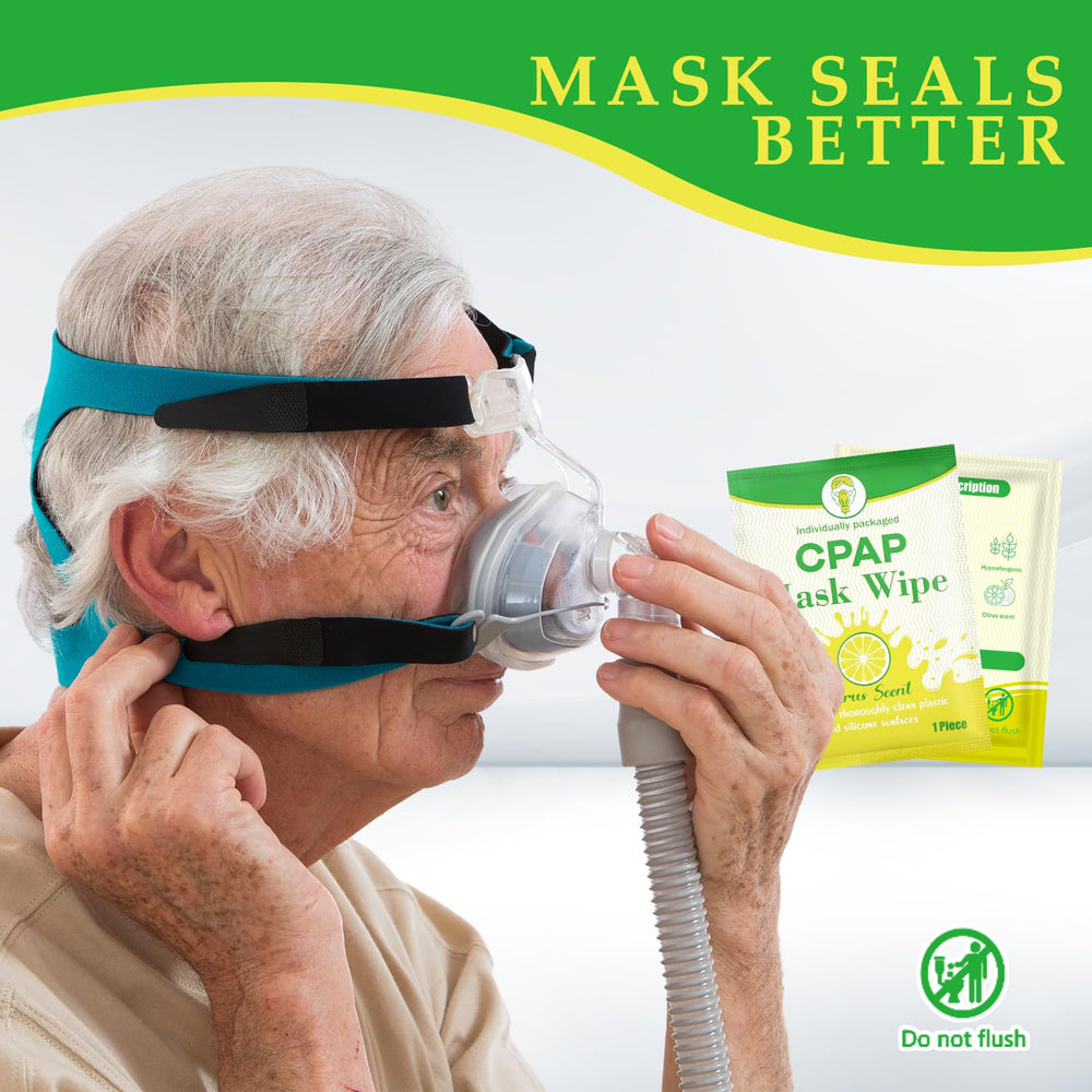 Compact packaging of Swiffen CPAP wipes fits in small bags