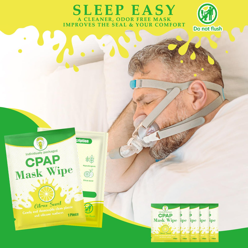 Full-face mask cleaning with Swiffen wipes for quick refresh