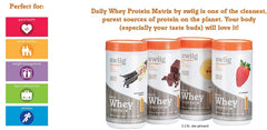 Swiig Premium Daily Whey Strawberry smoothie close-up