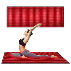 SWIRISE full-body red light therapy mat with 660nm and 850nm LEDs for full coverage