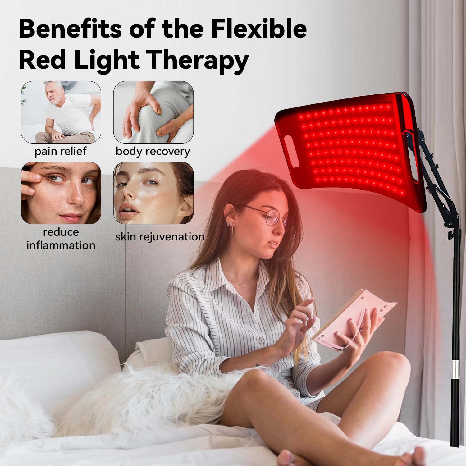 SWIRISE LEDs 660nm red and 850nm near infrared emitters for home light therapy.