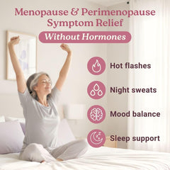 Capsules from Swiss Activa+ Labs Total Menopause Support, vegan and non-GMO.
