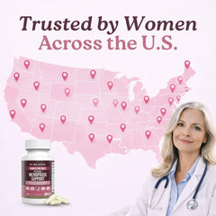 Vitamin capsules from Swiss Activa+ Labs Total Menopause Support emphasize energy and vitality.
