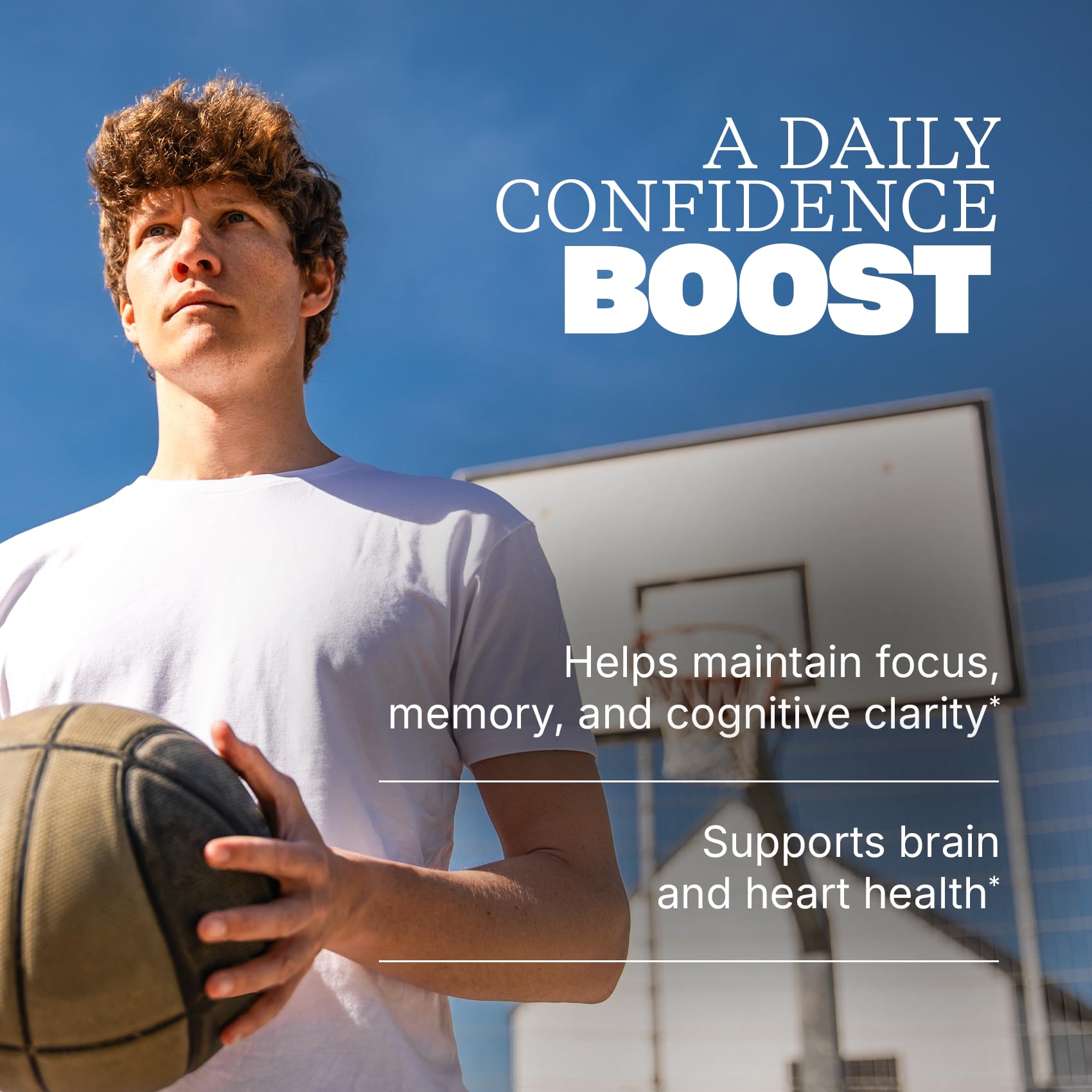 Close-up of Swisse PQQ-DHA Brain Booster softgels ready for daily supplementation.