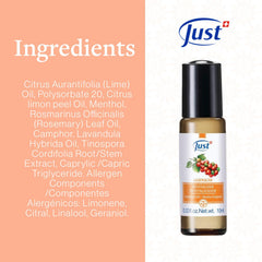 Guduchi Revitalizer behind ears for a quick uplifting aroma.