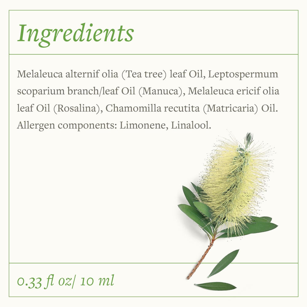 SwissJust Tea Tree Oil packaging and display on shelf
