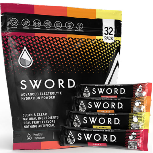 Sword Performance electrolyte berry packet for fast hydration and clean energy.