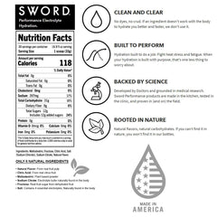 SWORD PERFORMANCE pineapple mango scoop for convenient daily hydration