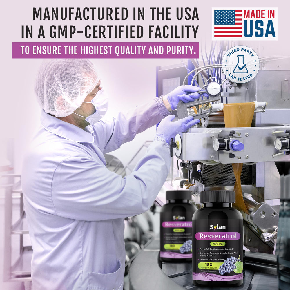 SYLAN Resveratrol veggie capsules as a non-GMO option