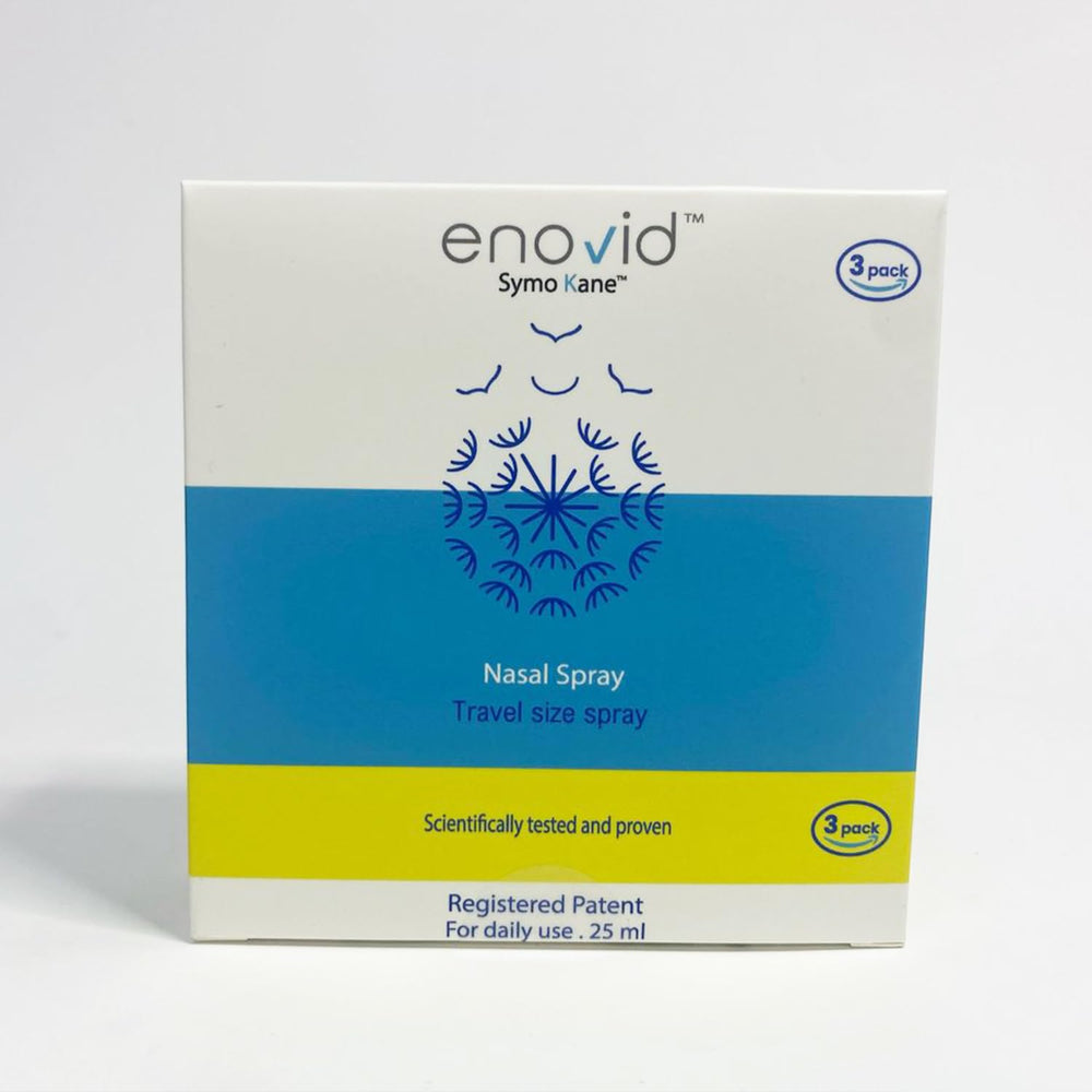 Symo Kane Enovid ingredients graphic highlights saline-based formula.