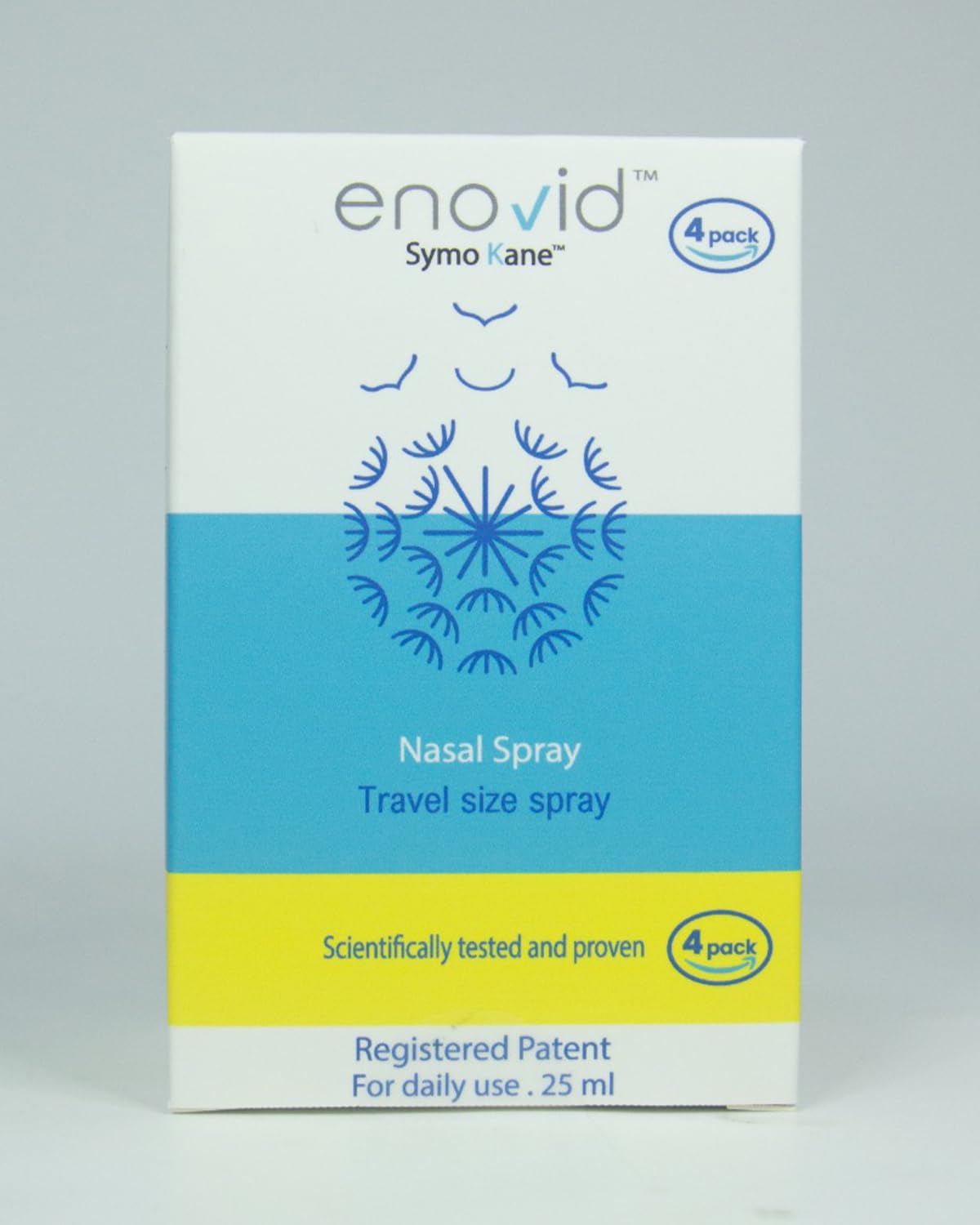 Symo Kane Enovid nasal spray box-pack for multi-pack savings.
