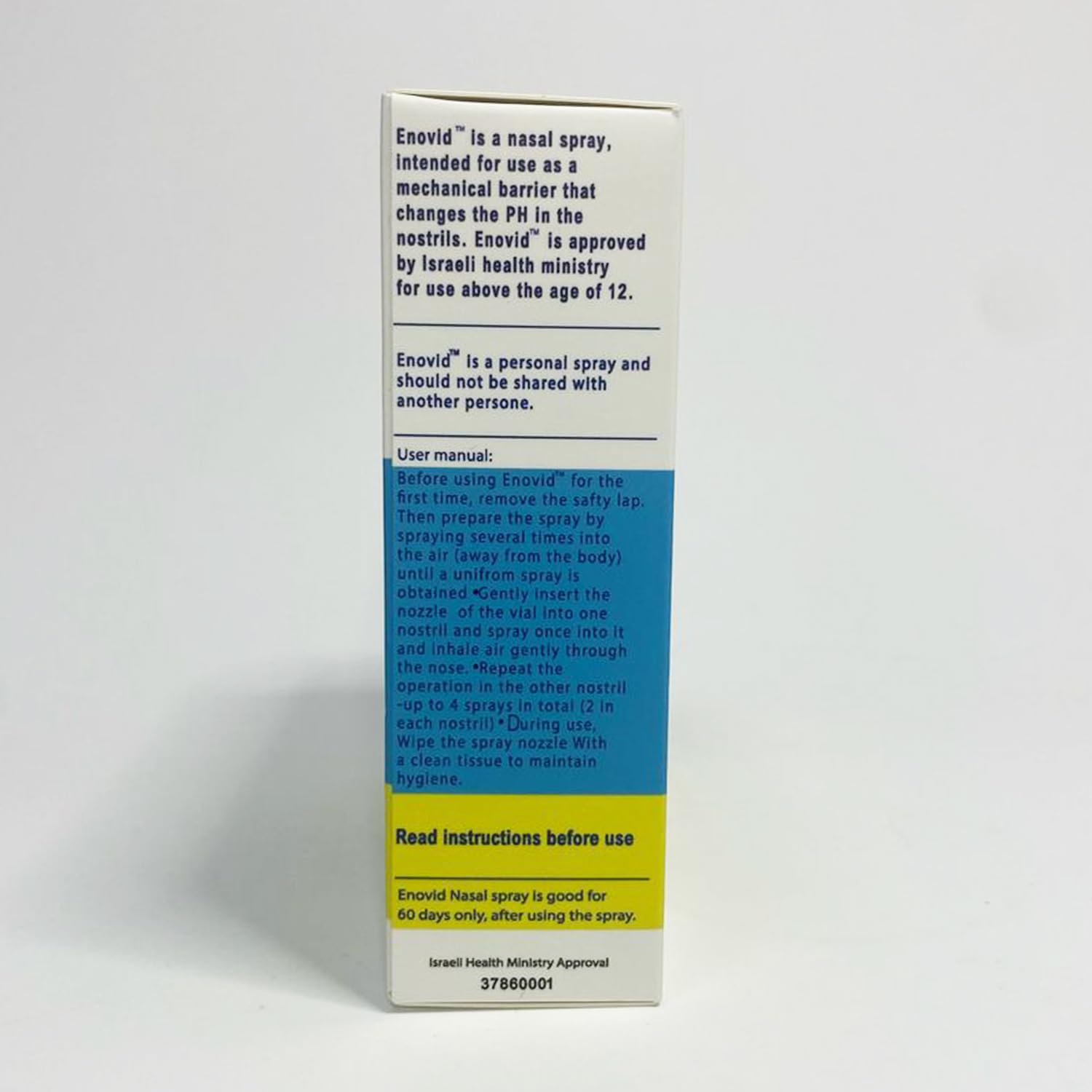 Symo Kane Enovid brand trusted by millions, reinforcing reliability.