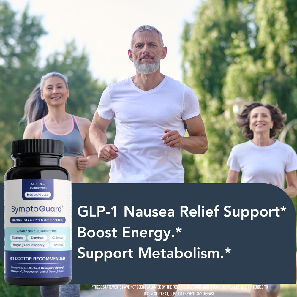 SymptoGuard GLP-1 probiotic 5B CFU mix supports regularity