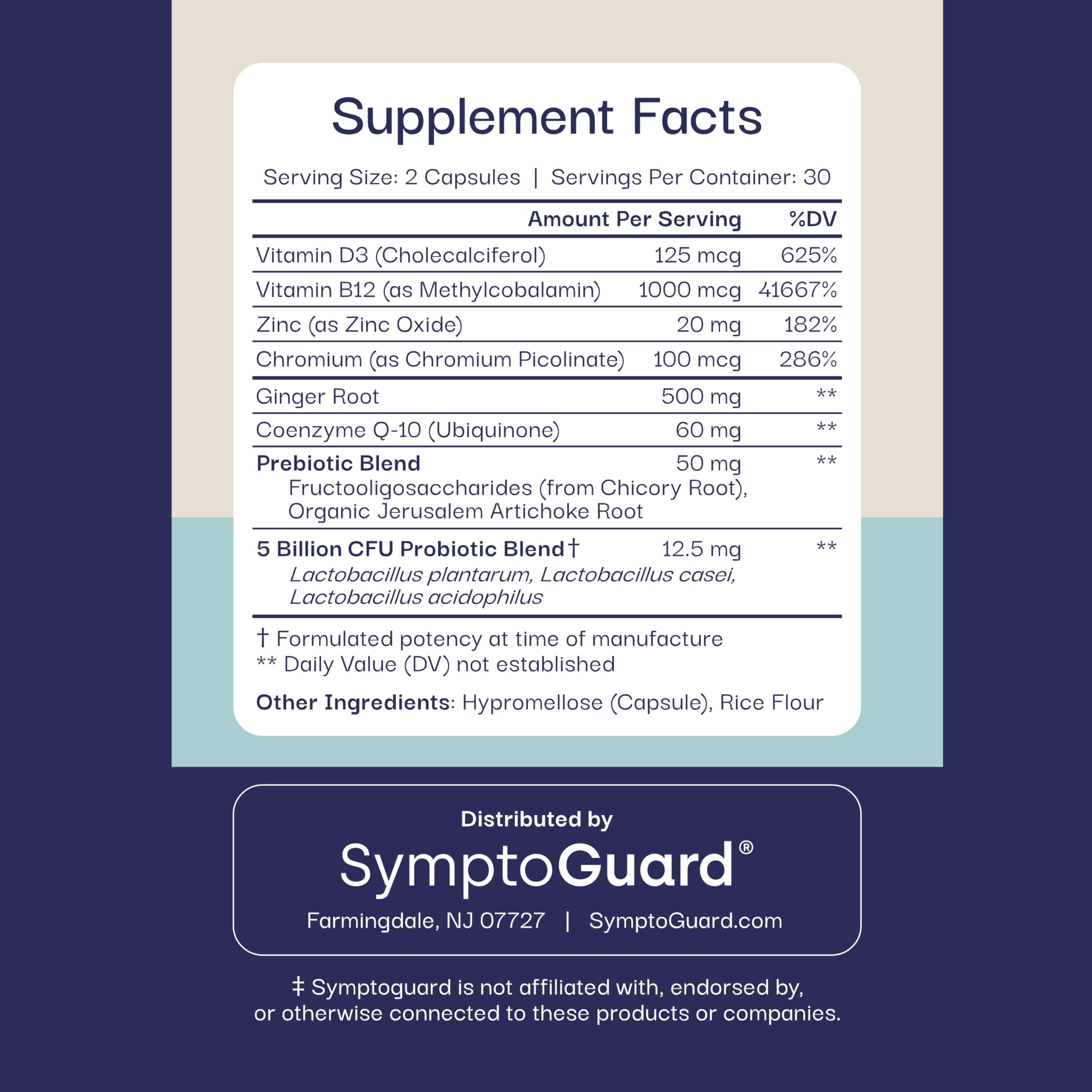 SymptoGuard GLP-1 product made in USA facility for quality assurance