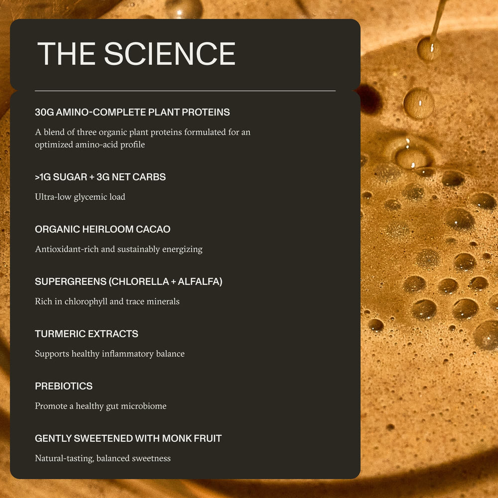 Synchro Genesis with prebiotics, greens, and turmeric for balanced nutrition