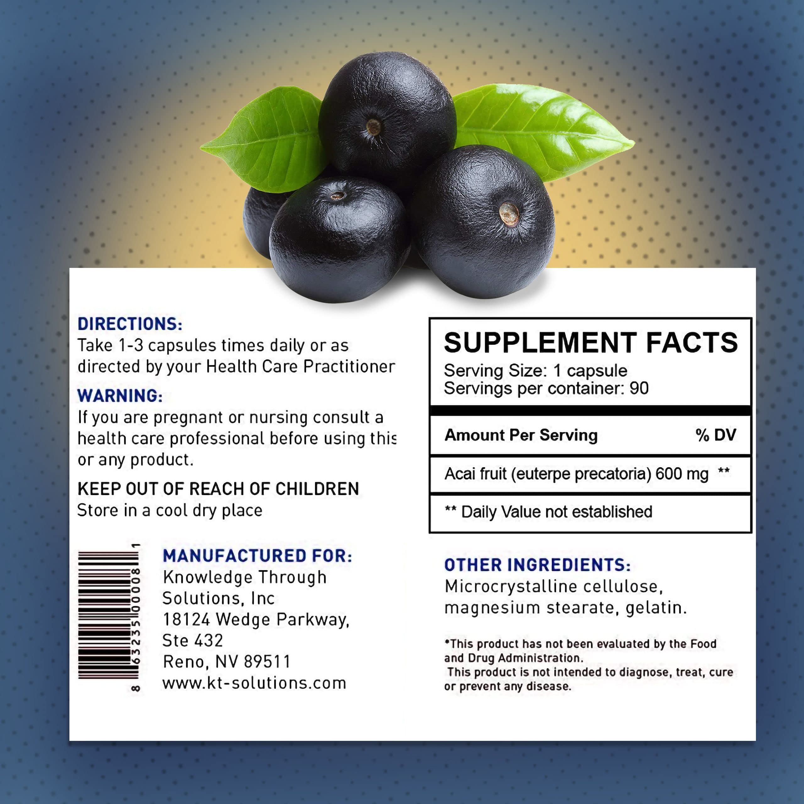 Close-up of Synerplex Acai Capsules reveals smooth soft-gel texture.