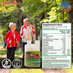Synflex berry flavor label highlights glucosamine and chondroitin blend
