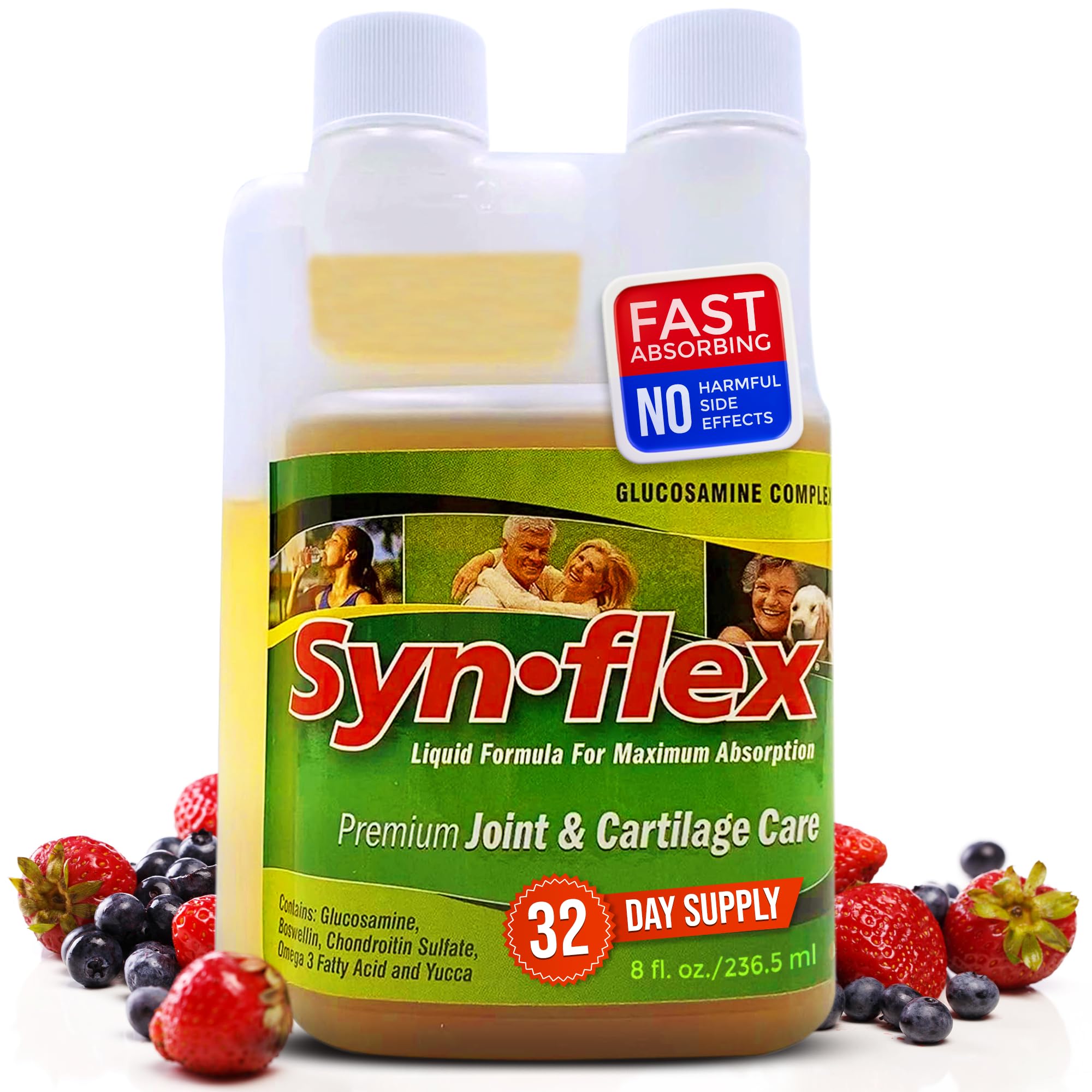 Synflex Liquid Glucosamine Original bottle showing joint support formula