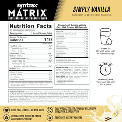 Spoon-ready Matrix mix dissolves quickly in liquids.