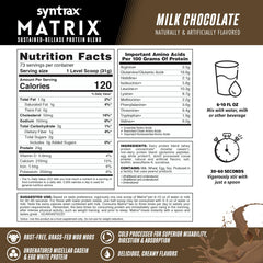 Syntrax Matrix mixed in milk highlights creamy flavor for indulgent shakes