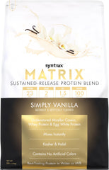 Syntrax Matrix vanilla with real vanilla bean specks for premium taste.