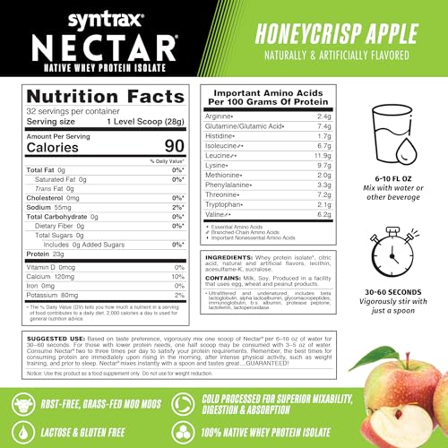 Close-up of Syntrax Nectar Honeycrisp Apple powder with smooth texture.