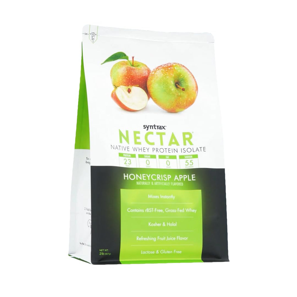 Syntrax Nectar sabor caribeño, bebida proteica refrescante durante el día.