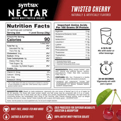 Nectar Twisted Cherry mixed in a glass for creamy, fruit-forward hydration