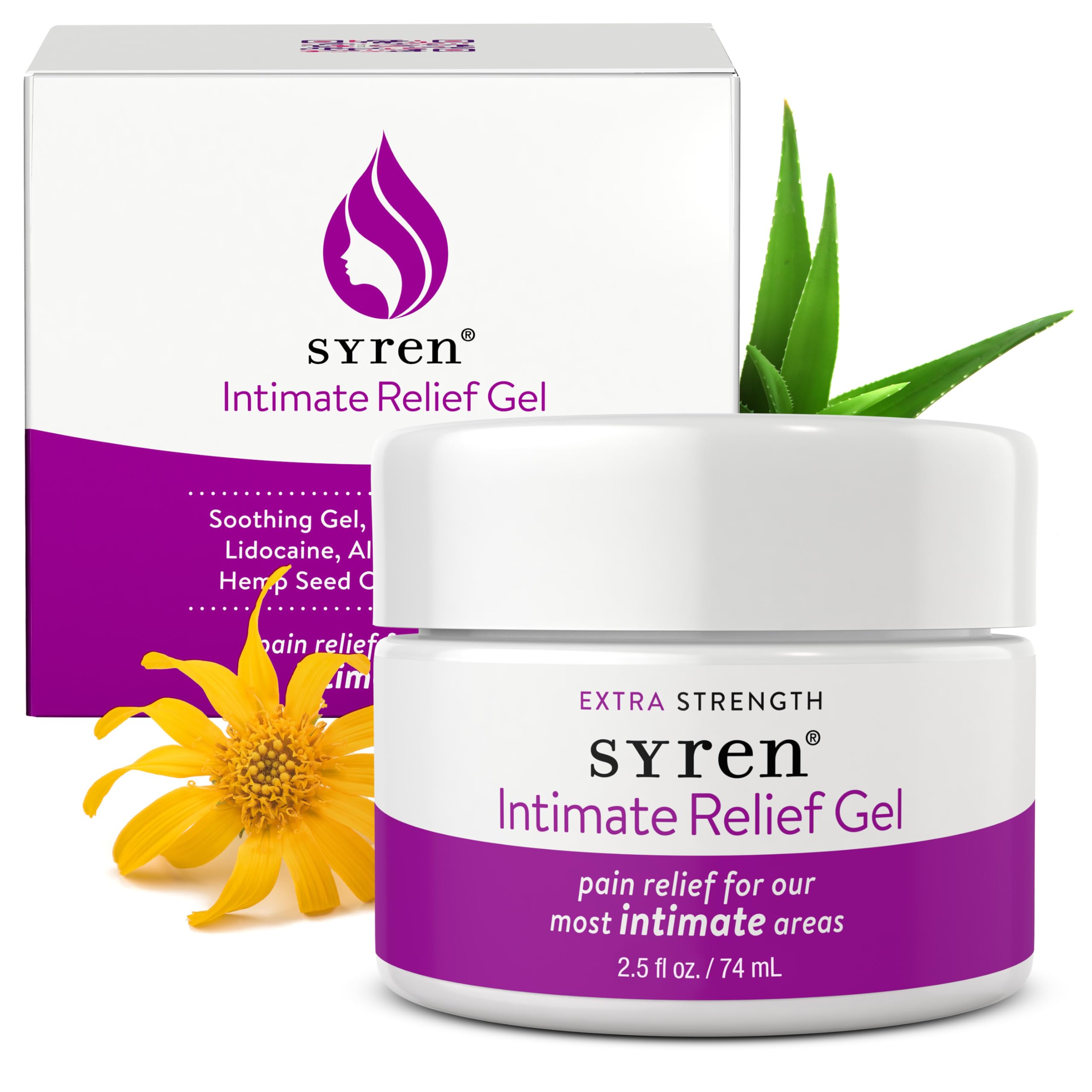 SYREN Intimate Relief Gel bottle 2oz offers targeted comfort for sensitive areas