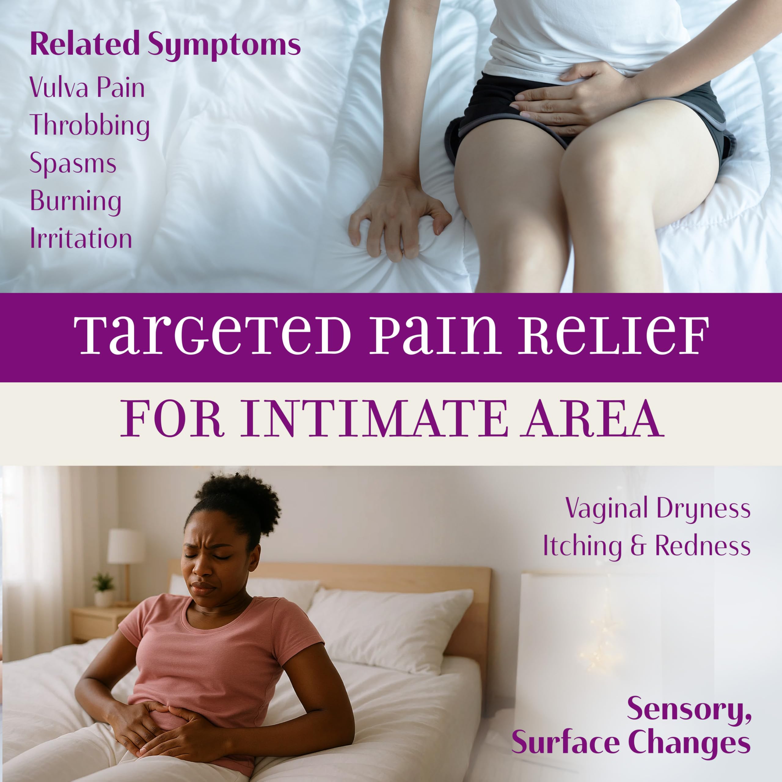 SYREN Intimate Relief Gel ingredients Aloe Vera and Arnica support soothing care